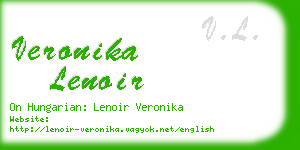 veronika lenoir business card